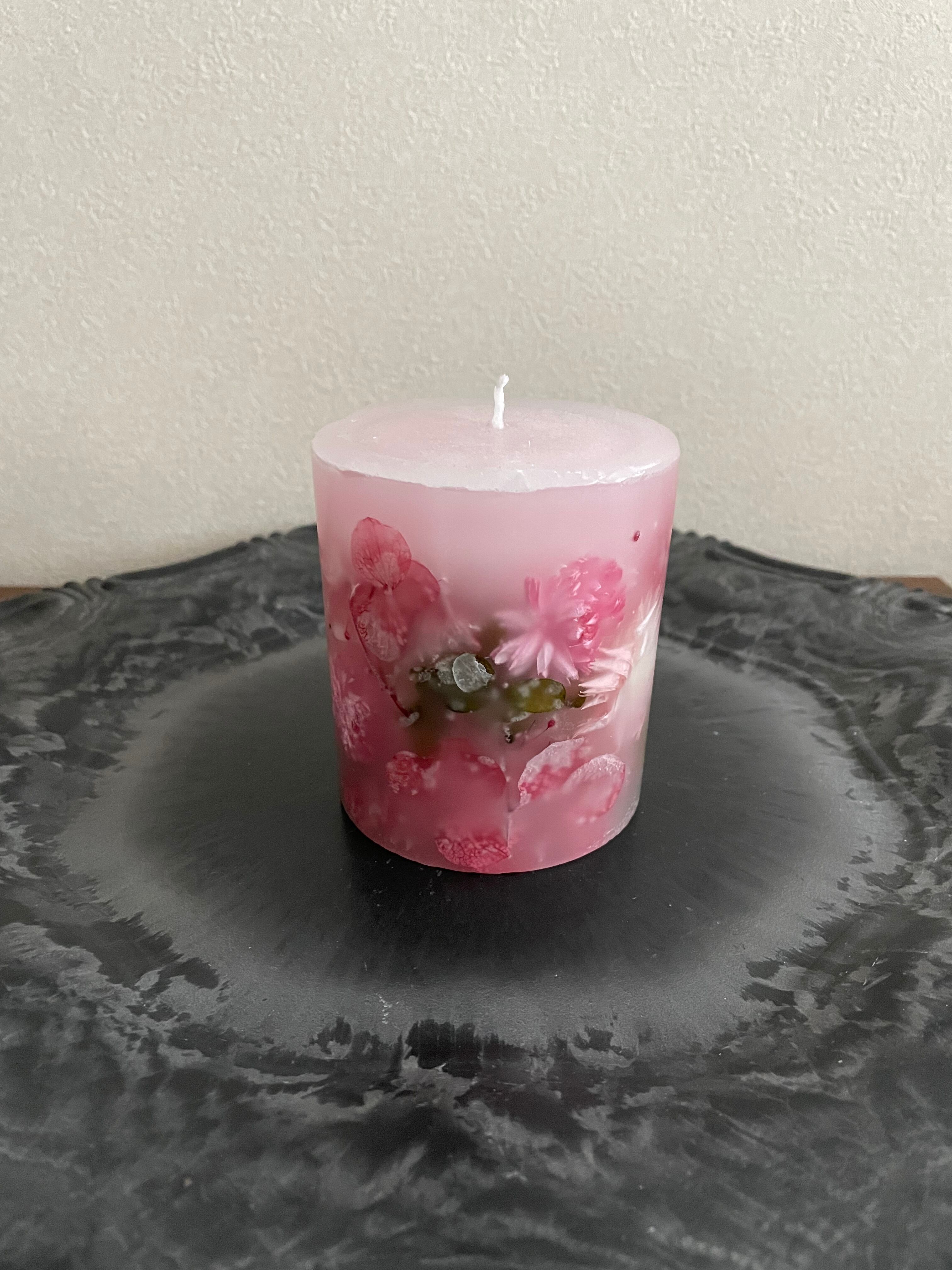 フラワーいっぱいのボタニカルキャンドル | BeeSoy Candle & Soap