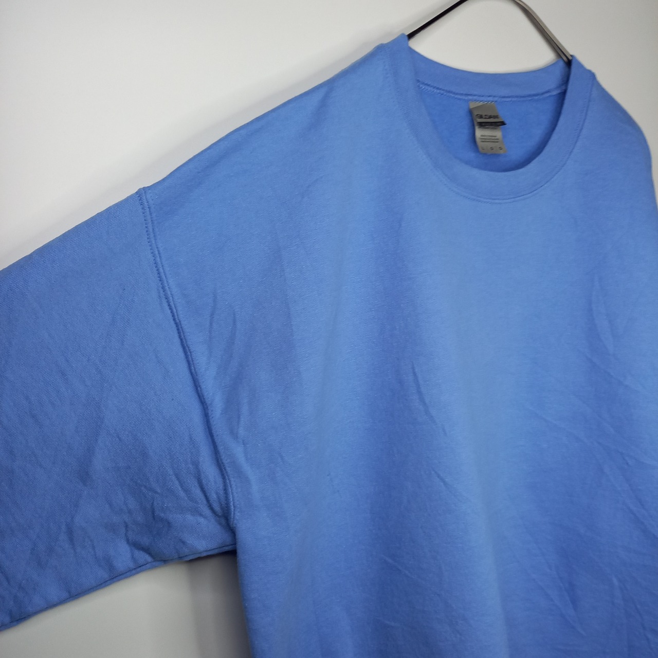 ギルダン　クルーネック　スウェット　トレーナー　無地　スカイブルー　メンズ　L