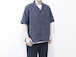 MANUAL ALPHABET / 6oz DENIM S/S OPEN COLLAR SHT  - NAVY　マニュアルアルファベット / 6オンス デニム オープンカラーシャツ 開襟シャツ 半袖シャツ - ネイビー