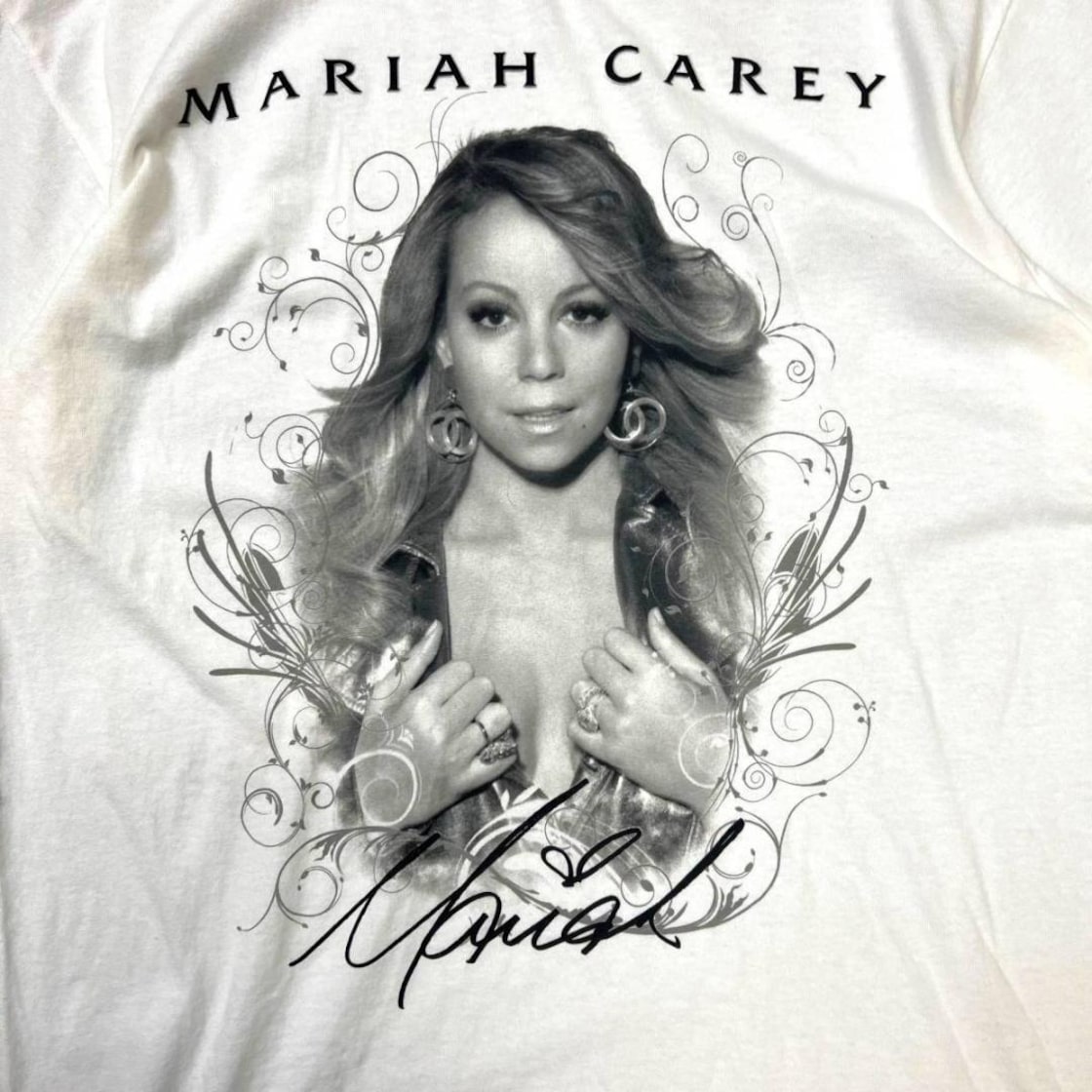 マライア・キャリー 半袖 Tシャツ L ホワイト Mariah Carey 2010 