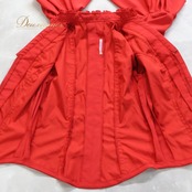 フラメンコ 衣装 エルモサイベリア HERMOSA IBERIA トップス ブラウス レッド系 赤 無地 フリル ボランテ ダンス パーティ 華やか 豪華 舞台 フリルトップス おしゃれ かわいい 衣装用 ダンスウェア ステージ衣装フリルブラウス フェミニン レディース イベント