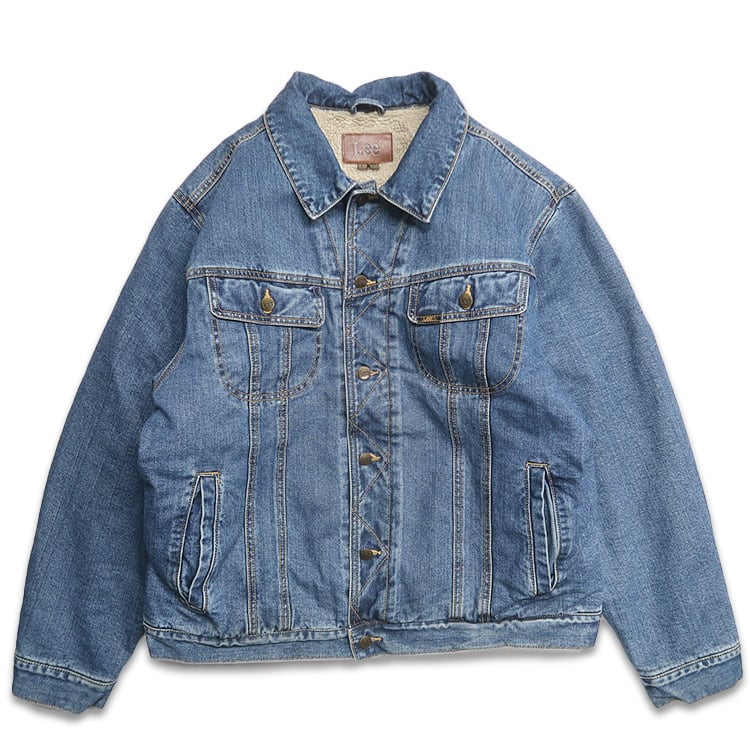 古着 USA製 70年代 MAVERICK ボア デニムジャケット 襟コーデュロイ