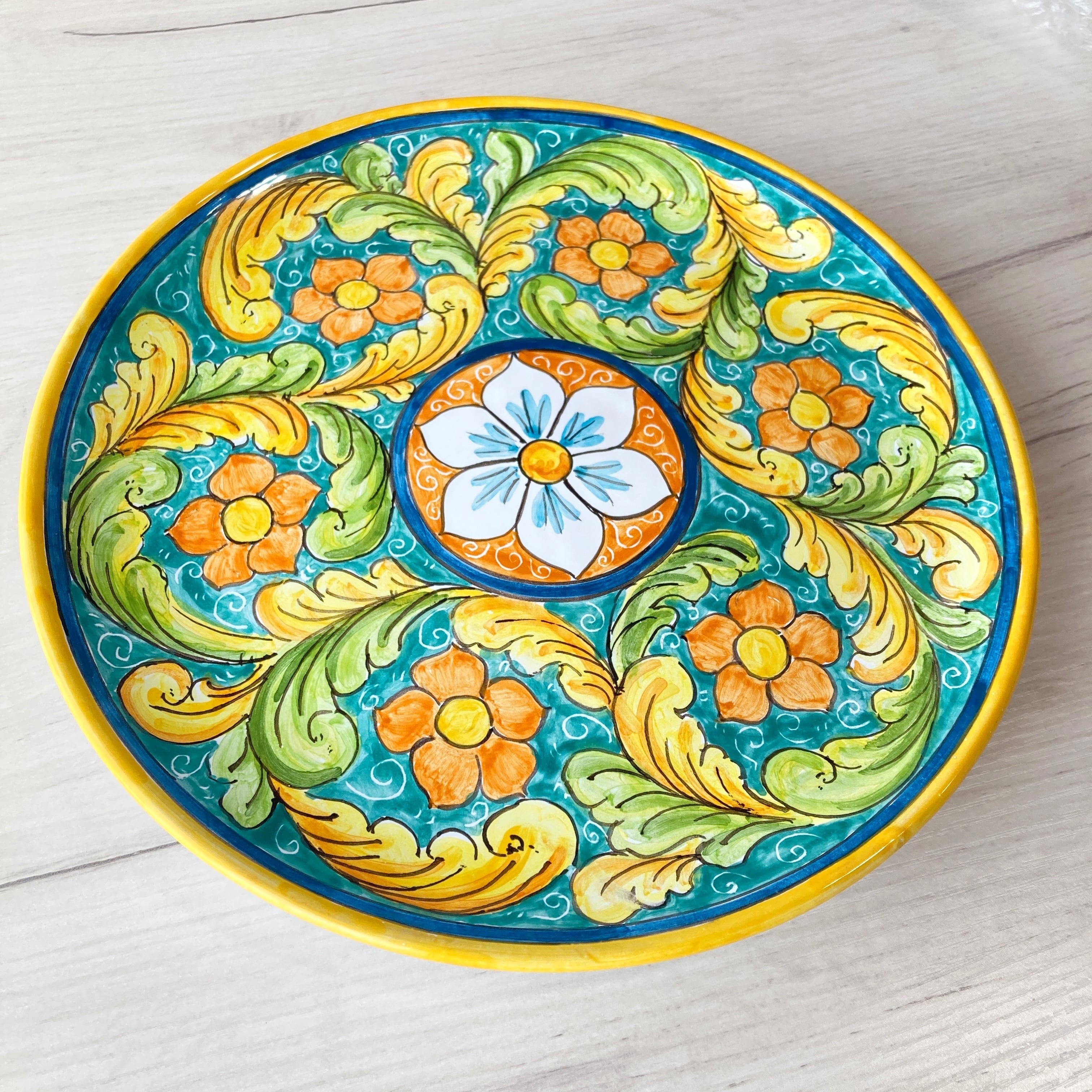 スペイン マヨルカ焼き ハンドペイント 飾り皿 【公式通販】