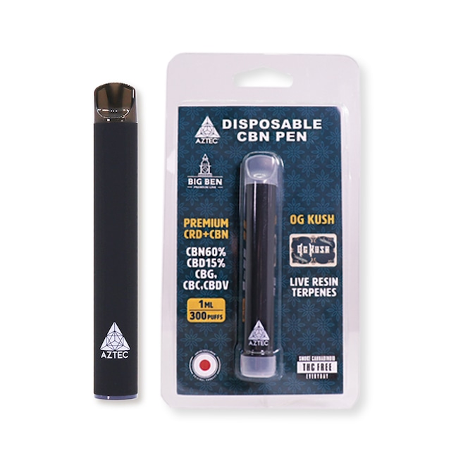 CBN60% CBD15% DISPOSABLE CBN PEN 1ml CBN600mg  CBD150mg〈OG KUSH〉