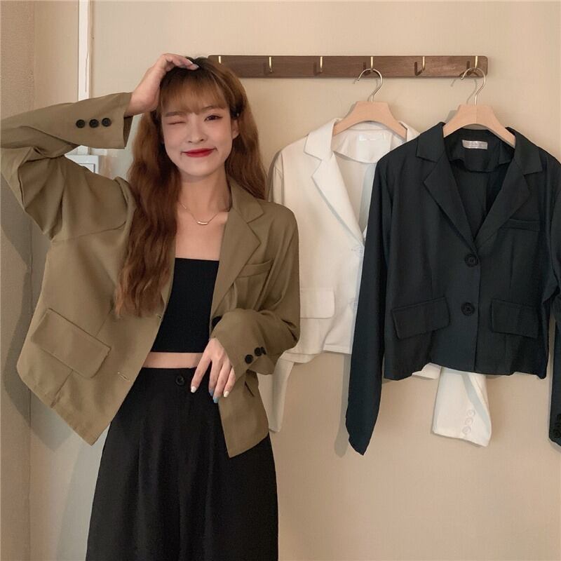 ジャケット スプリングオータム薄手ルーズレッドブラック ロング ストリート 春物 秋物 1号婦人88923761783