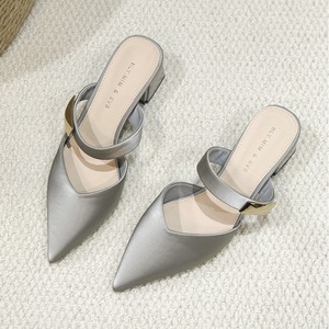 ポインテッドトゥ Vカット ミュール サンダル 10104