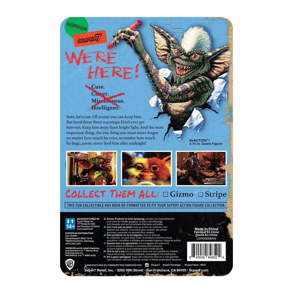 リ・アクション グレムリン / ギズモ 3.75インチ アクションフィギュア