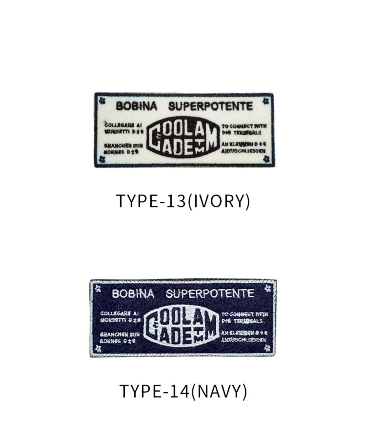 【直営限定ITEM】COOLAオリジナルパッチ-A　CQ-49508H