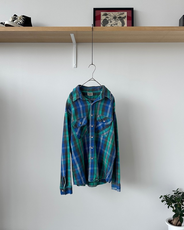-Five Brother- Vintage 90s XL Flannel Check Shirt