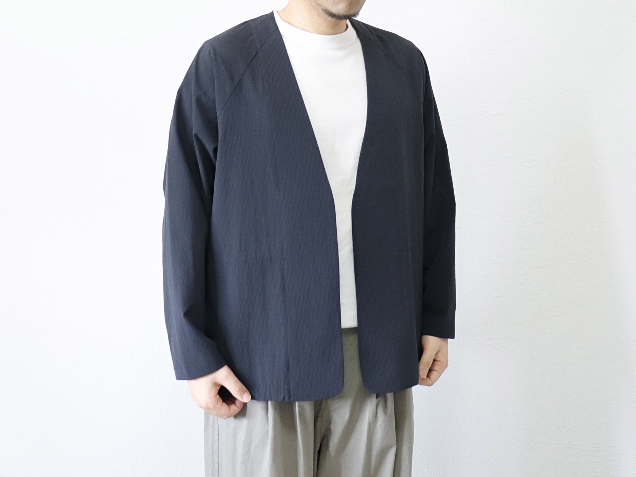 MANUAL ALPHABET / DOT AIR CARDIGAN - BLACK　マニュアルアルファベット / ドットエア カーディガン