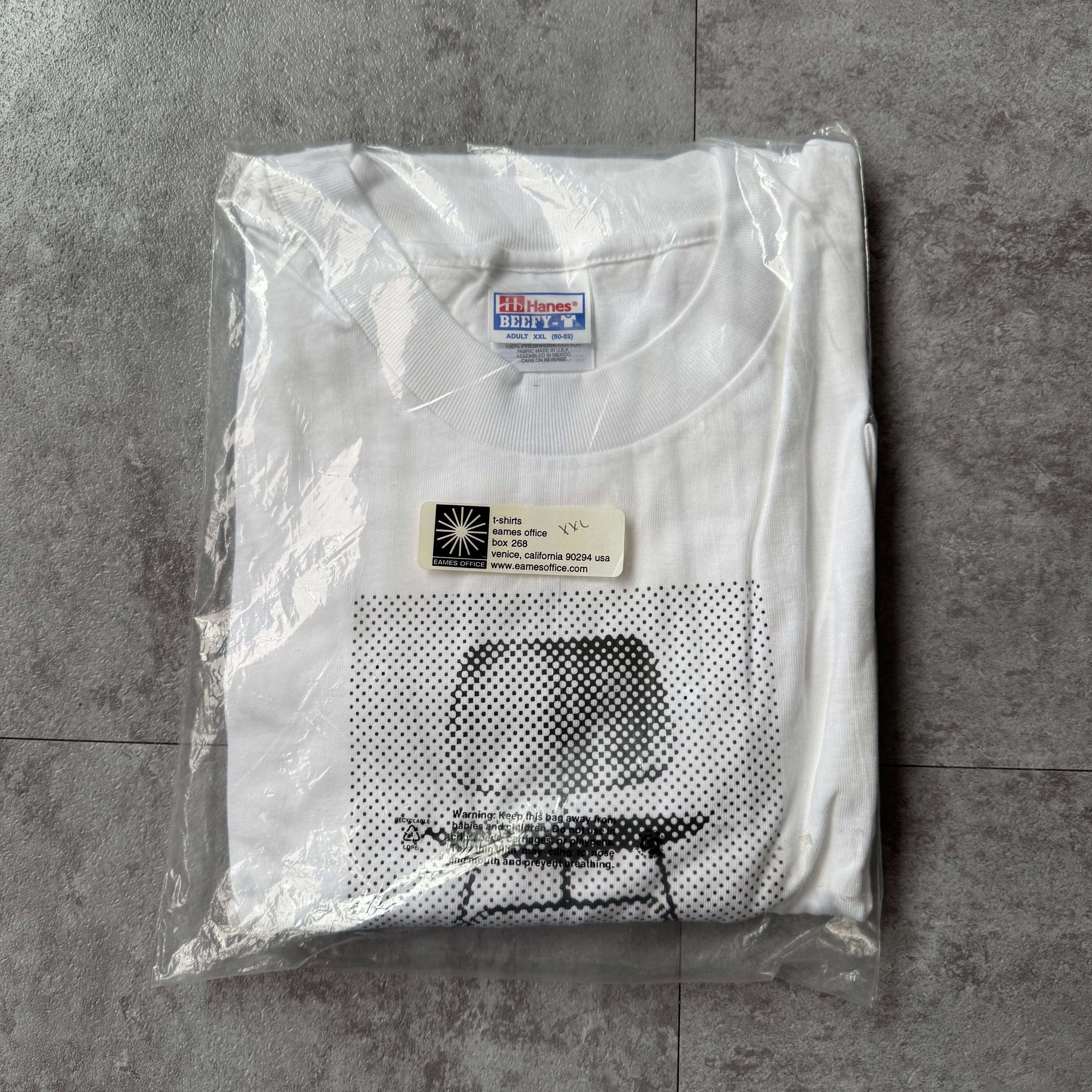 90sヴィンテージ　イームズ　DCM ハーマンミラー　デッドストックTシャツ　白 NOS 1990's 