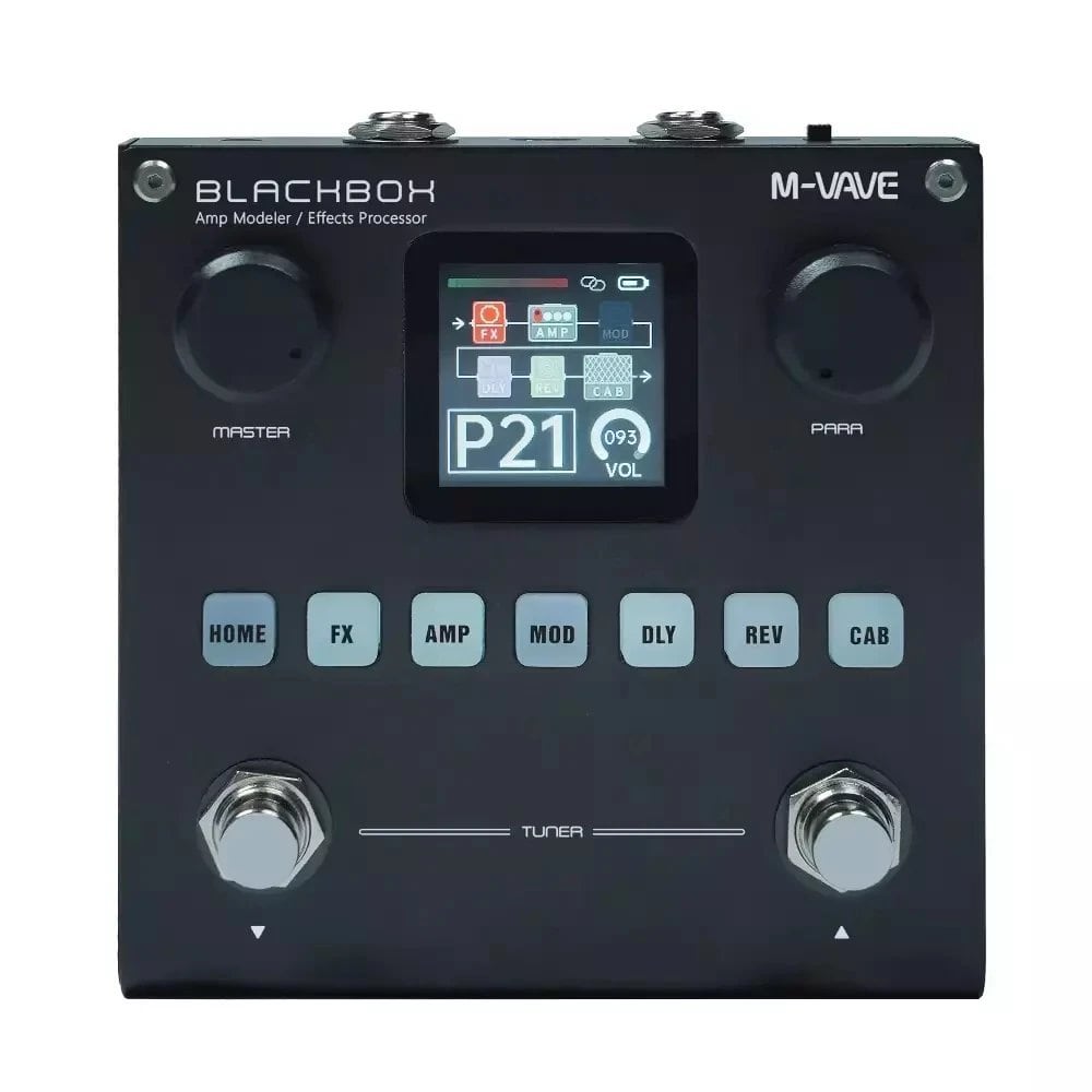 新品 M-WAVE ANNBLACKBOX マルチエフェクター ブラック M-VAVE ブラックボックス ギター・ベース用 マルチエフェクター | 充電