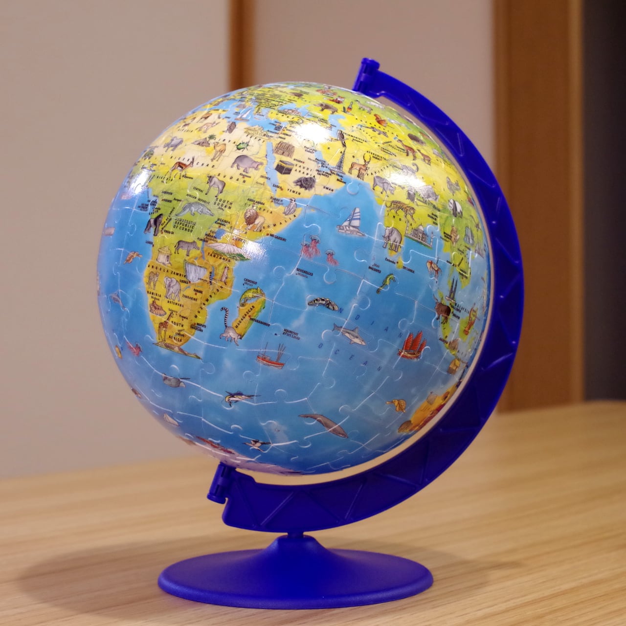 ラベンスバーガー　3Dパズル　イカロス　どうぶつ地球儀　木のおもちゃ専門店　おもちゃ箱　公式オンラインショップ