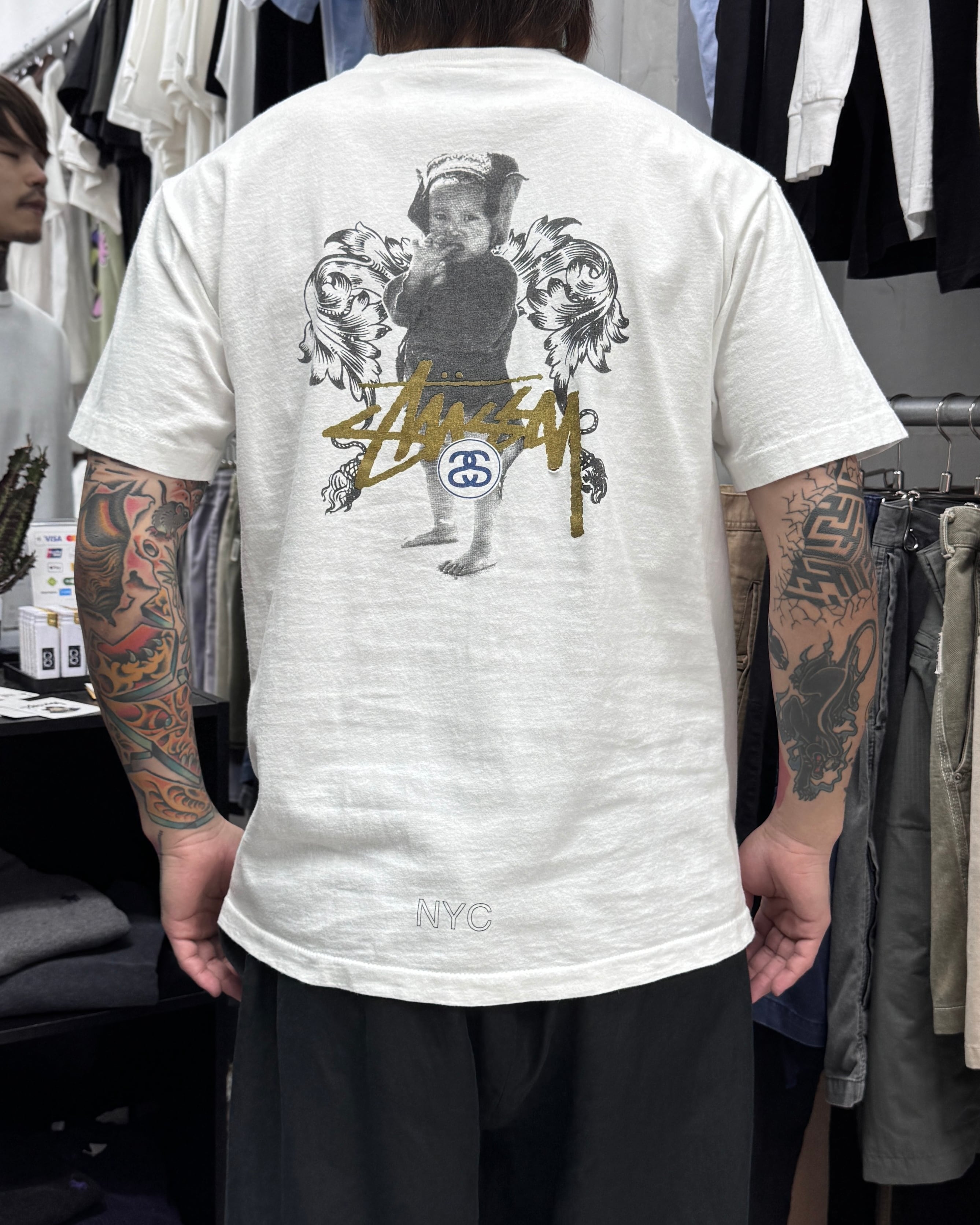 19's stussy Chanel Parody Design Tee “カールラガーフェルド” “追悼