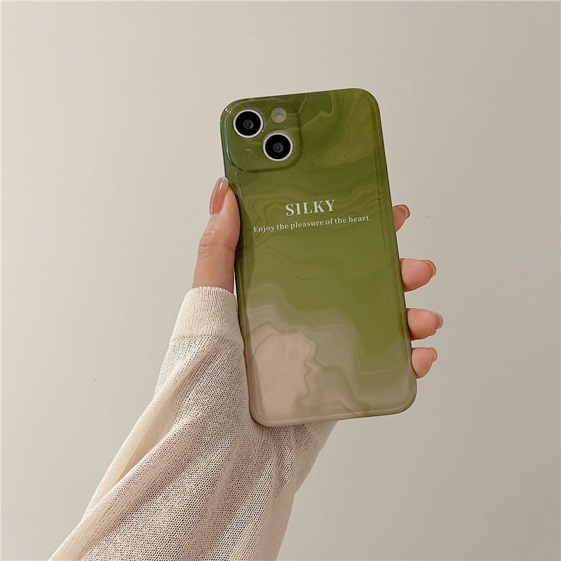 iPhone14 Pro Max/13/12ケース 抹茶ラテ かわいい グリーン 保護