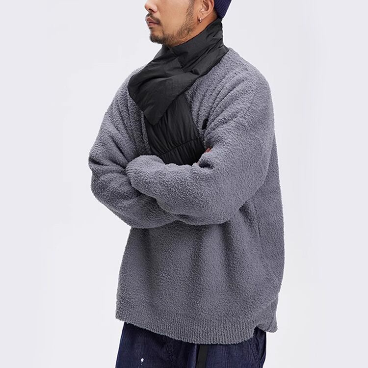 ★SINGLE-SIDED VELVET ROUND NECK SWEATER　　　A0834