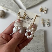 Damask rose pierce / earring