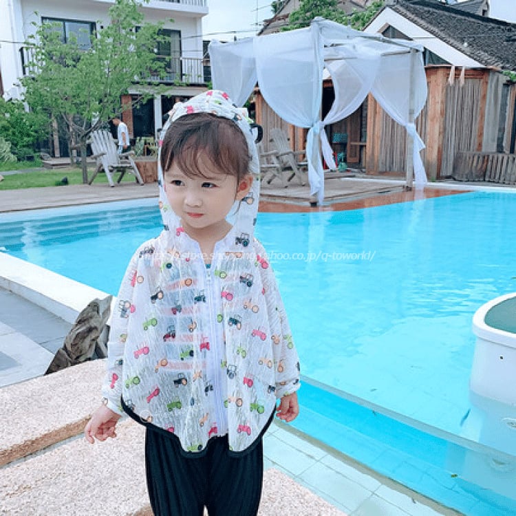 80 1 Uv 子供通気性 日焼け止め カーディガン ジャンパー キッズ ベビー 韓国版 韓国子供服 女の子 男の子 子供服 Q Toworld キュートワールド 子供服 メール便は何点でも送料の合計は280円