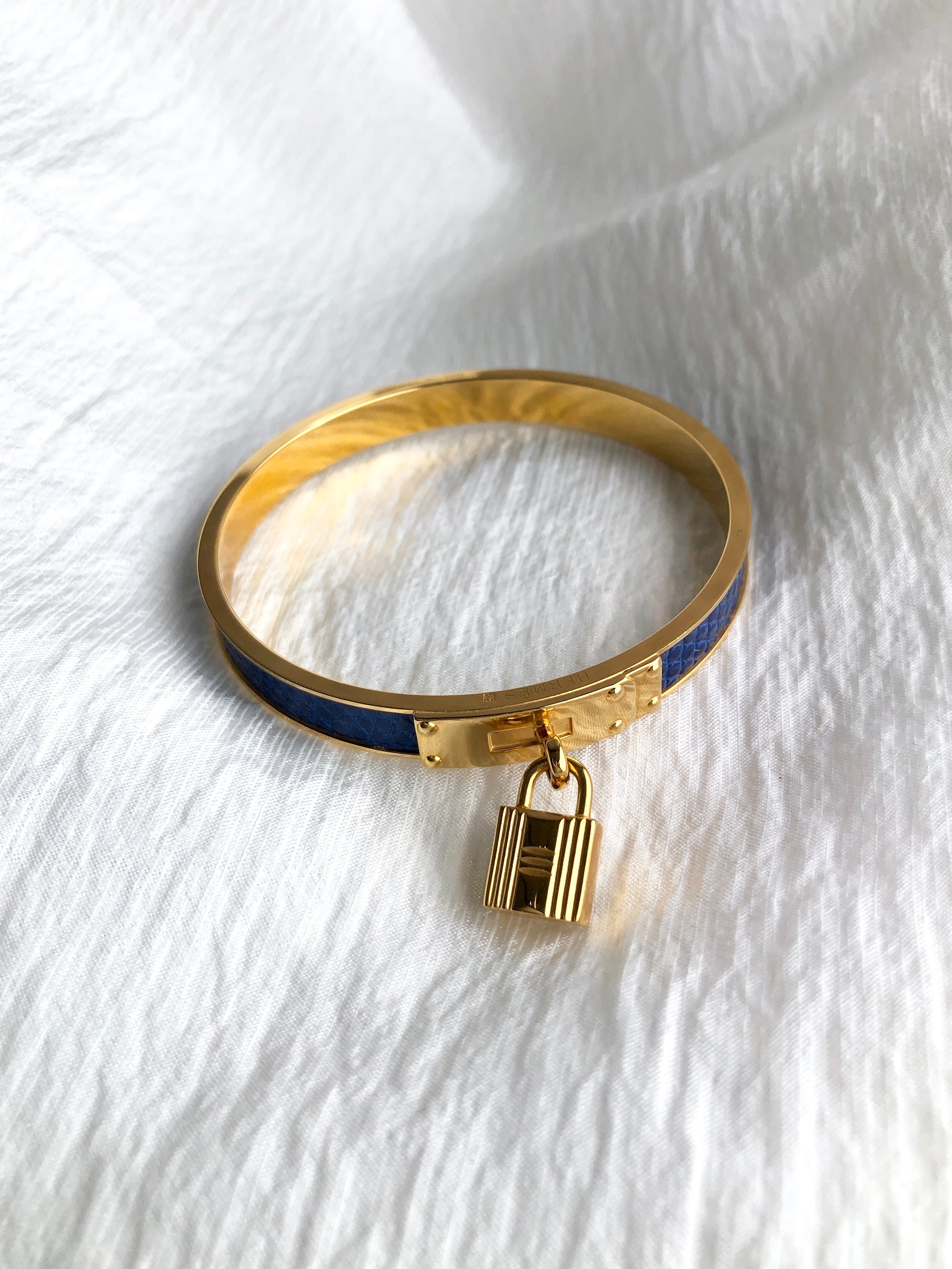 HERMES エルメス バングル ブラウン×ゴールド vintage HERMES エルメス バングル ブラウン×ゴールド vintage