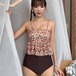 ビキニ レディース 水着 セパレート スイムウェア ビーチウェア 海 夏 海水浴 リゾート プール 花柄 フラワー 体型カバー ペプラム フリル 可愛い キュート ハイウエスト カジュアル ツーピース