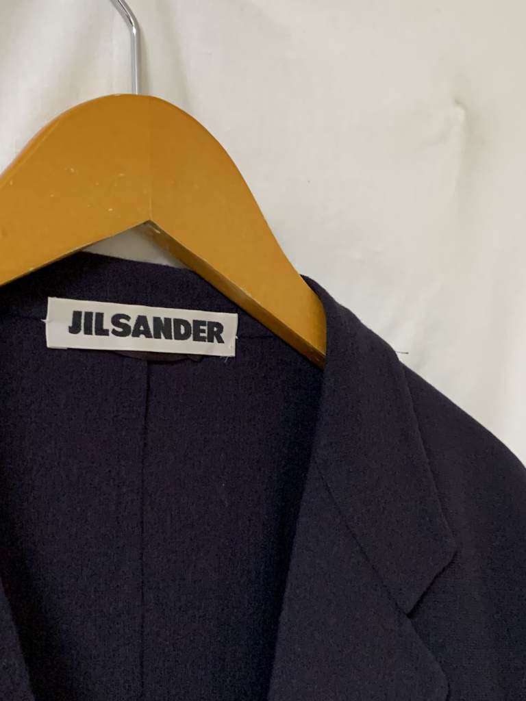 Solid Color Design Three Quarter Sleeve Jacket "JIL SANDER"