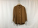 semoh”3/4 sleeve wide shirt silk/linen ocher”