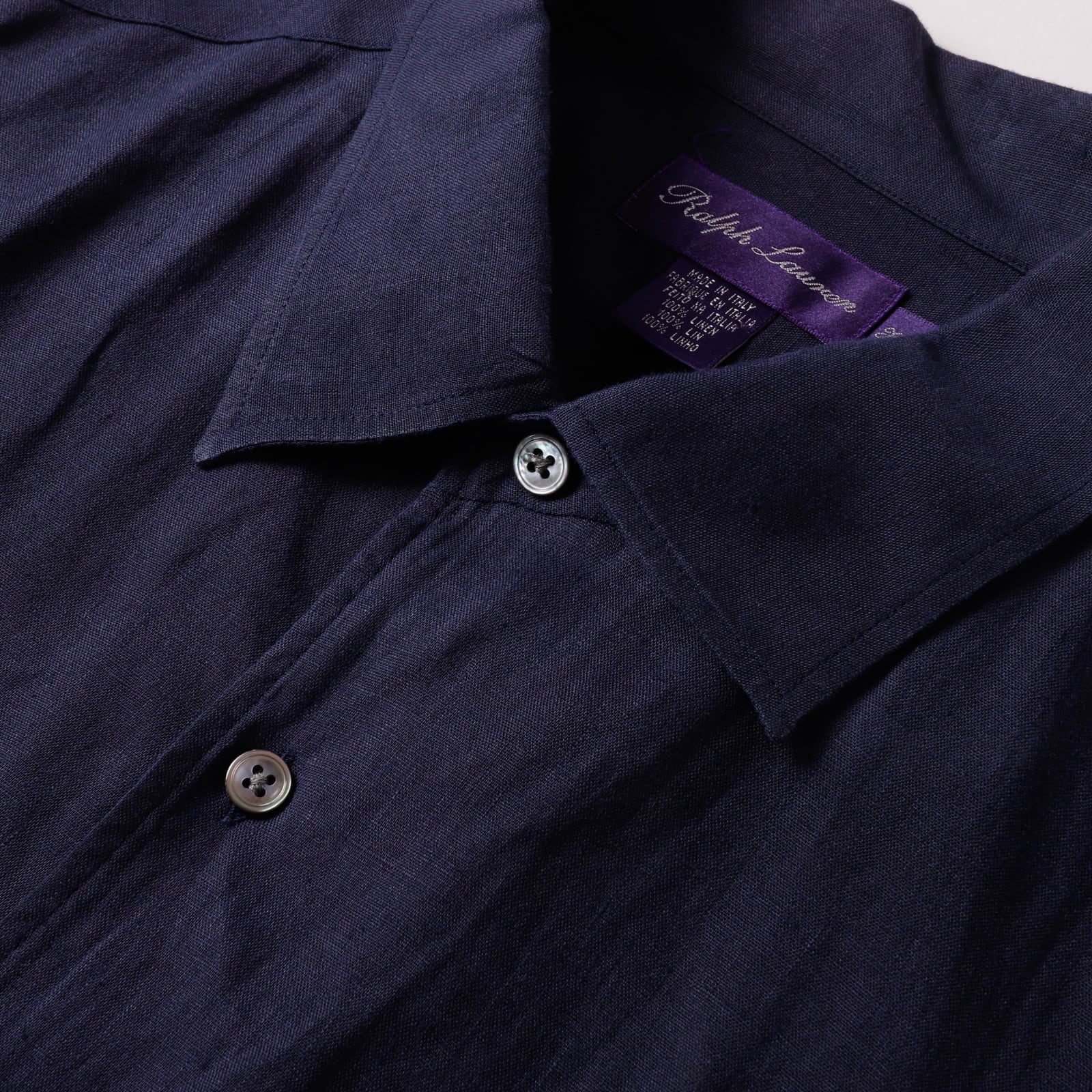 定価10万】Ralph Lauren Purple Label special linen shirt made in