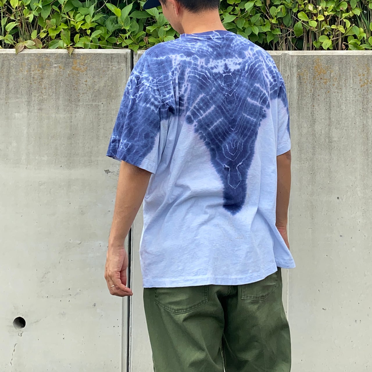 MC001 [Symmetria] 80s-90s Motley Crue タイダイ Tシャツ ブルー系 XL