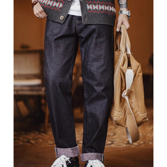 テーパードデニムパンツ 220406