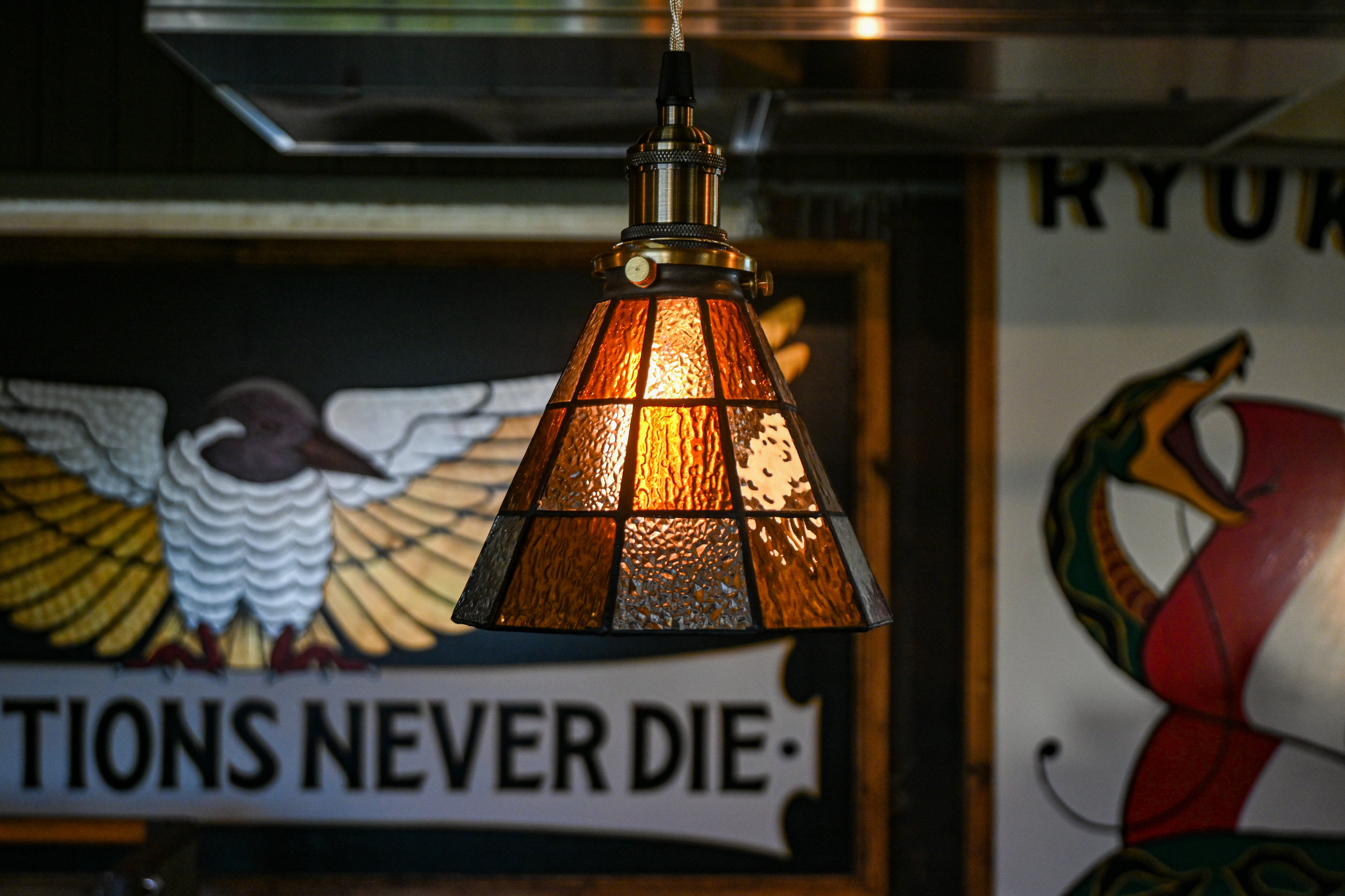 stained glass pendantlight