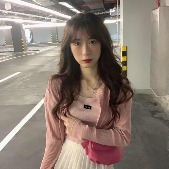 軽い成熟した女神ファンスーツ秋のベストスリング2020新しい長袖カーディガンファッションツーピーススーツ ブラックストロベリース67520265761