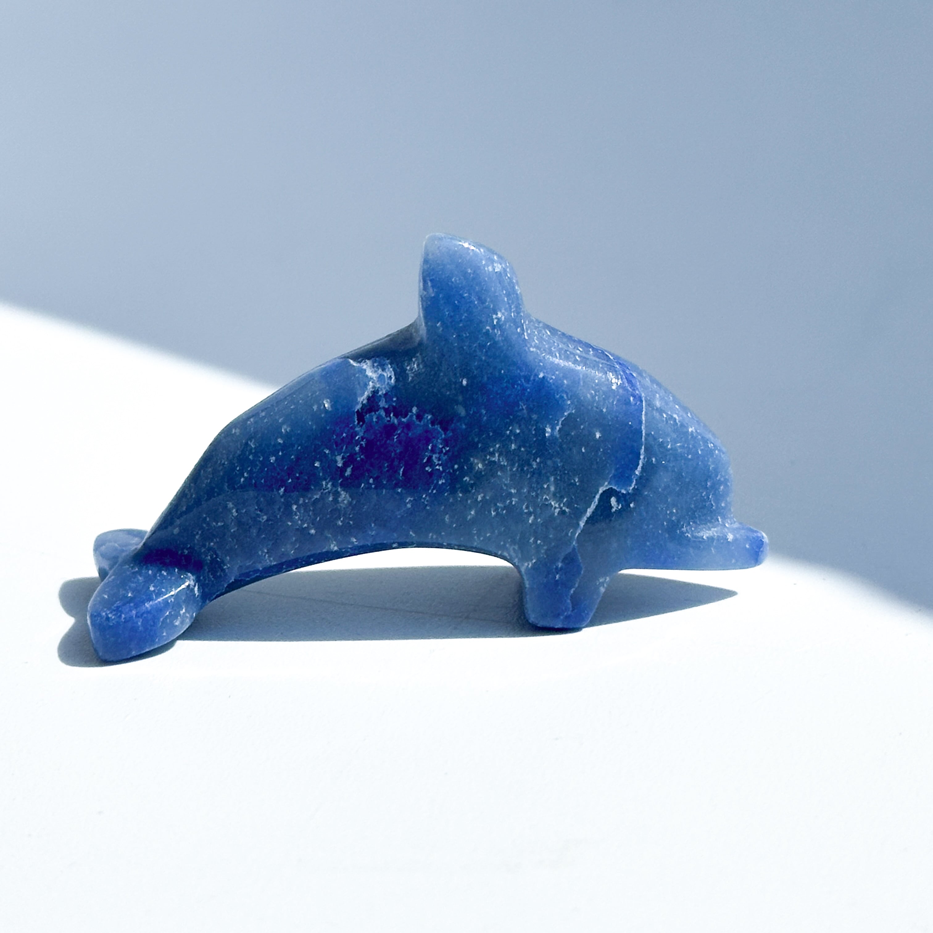 ブルーアベンチュリン ミニイルカ02◇Blue Aventurine◇ 天然石・鉱物・パワーストーン・インテリア