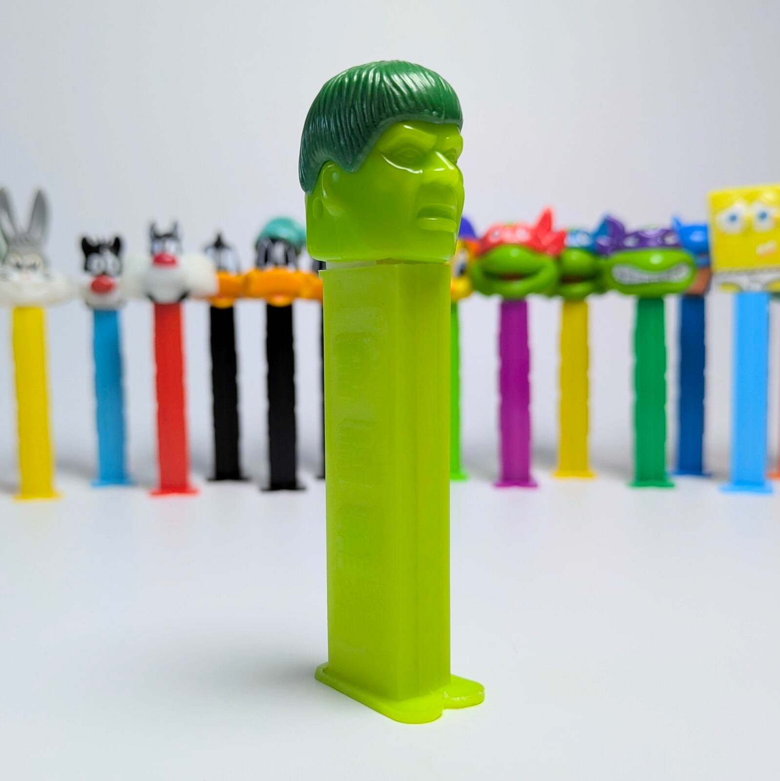 ☆ VINTAGE1989 ☆【 The Hulk / 超人ハルク ) 】ブルース・バナー / スモールヘッド / PEZ / ペッツ / CANDY&DISPENSER  〚アメリカン雑貨 アメトイ〛