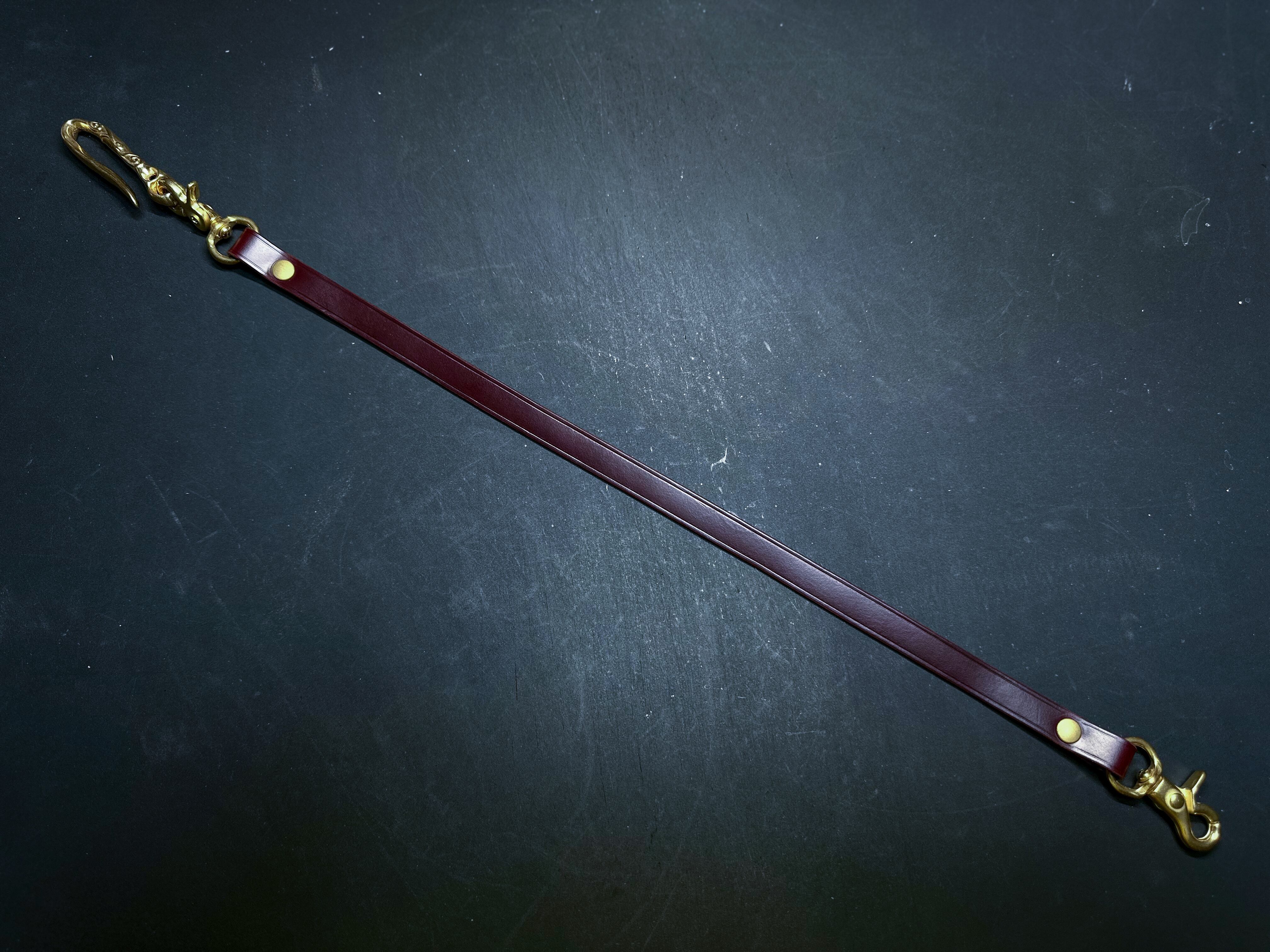 ウォレットロープ【クロムエクセル / 茶芯バーガンディ】 | leather