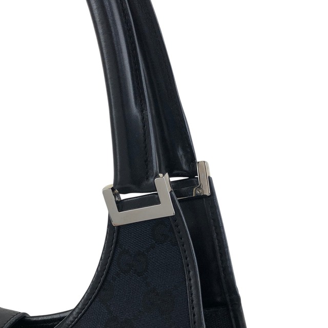 GUCCI グッチ ジャッキーライン トートバッグ ブラック キャンバス vintage ヴィンテージ オールド xn56ma