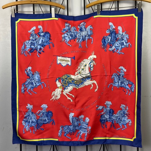 ◎.HERMES CARRE90 SILK SCARF CARROUSEL MADE IN FRANCE/エルメスカレ90シルク100%スカーフ(メリーゴーランド ) 2000000065083