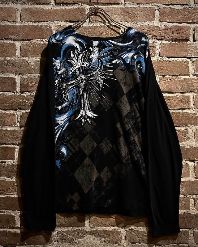 【Caka act3】Gothic Design Loose L/S T-Shirt