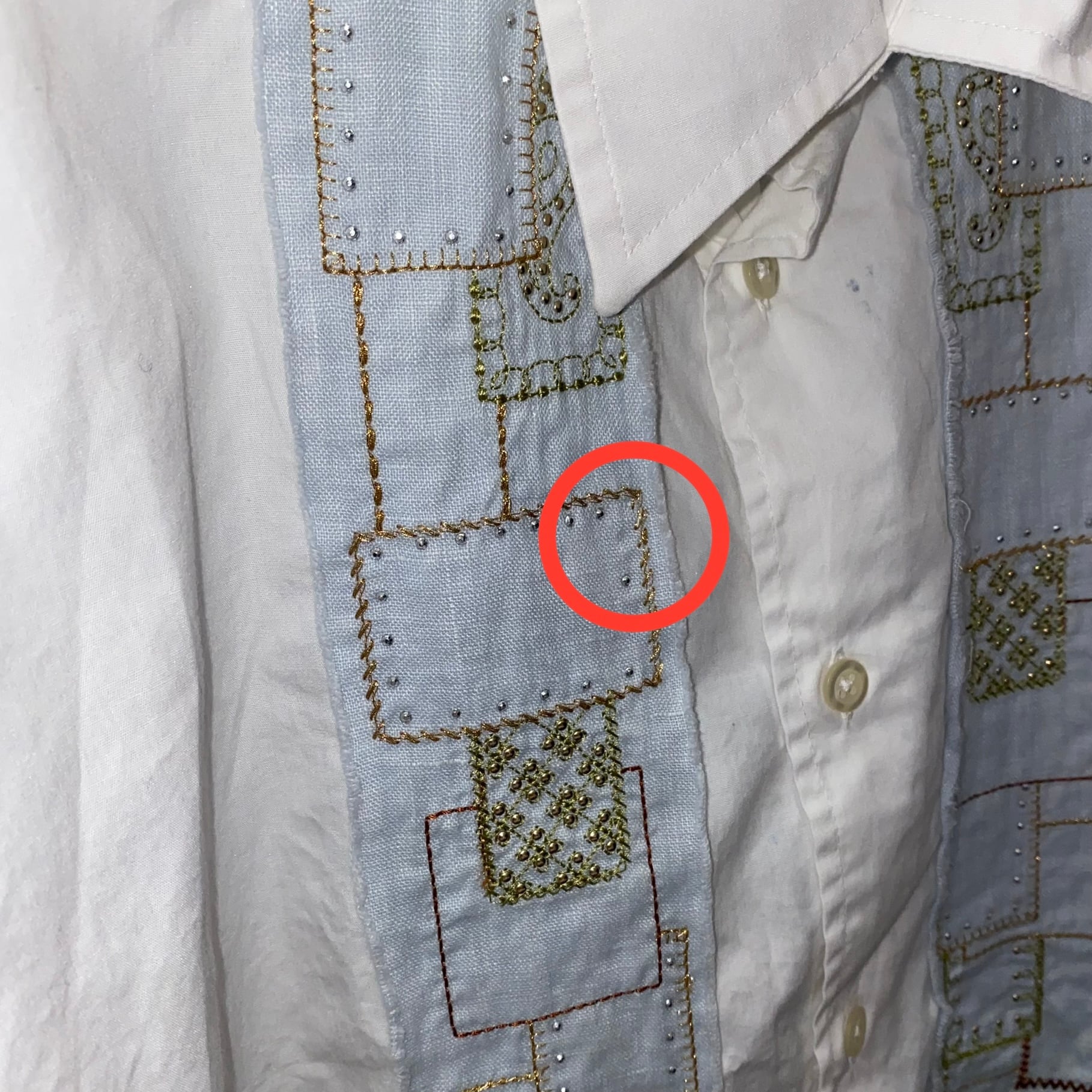 ALESSANDRO GHERARDESCHI decorative switching shirt | NOIR ONLINE