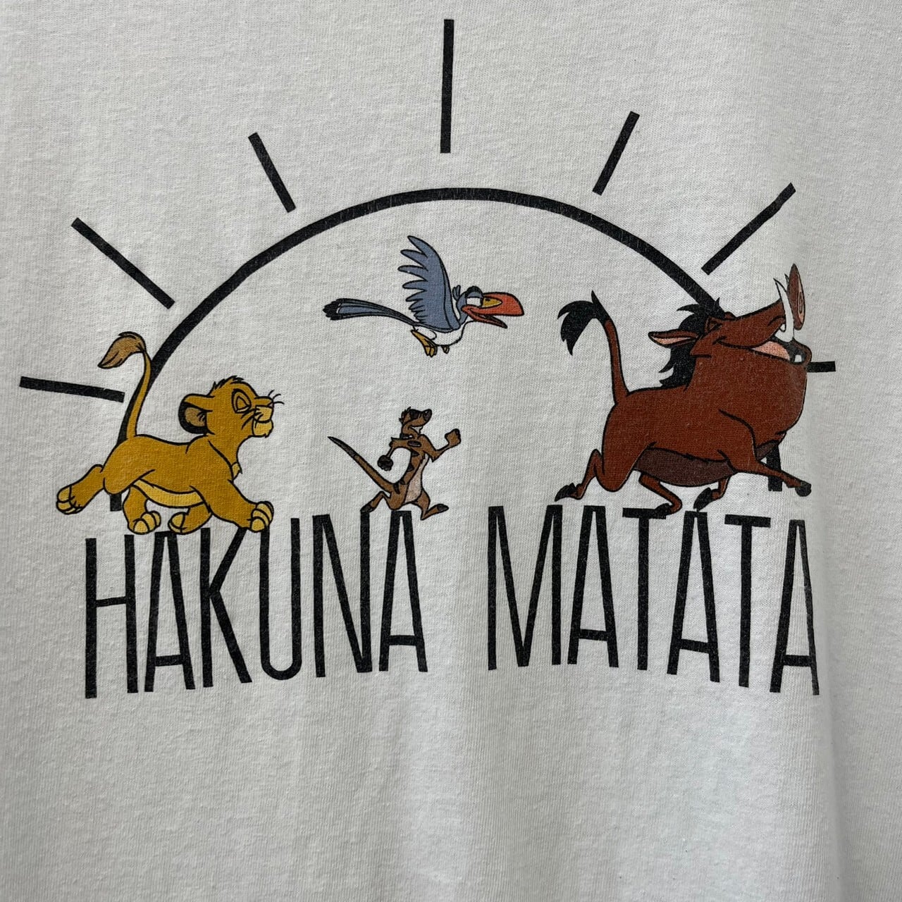 ハクナマタタ ライオンキング キャラクター系 半袖Tシャツ ディズニー