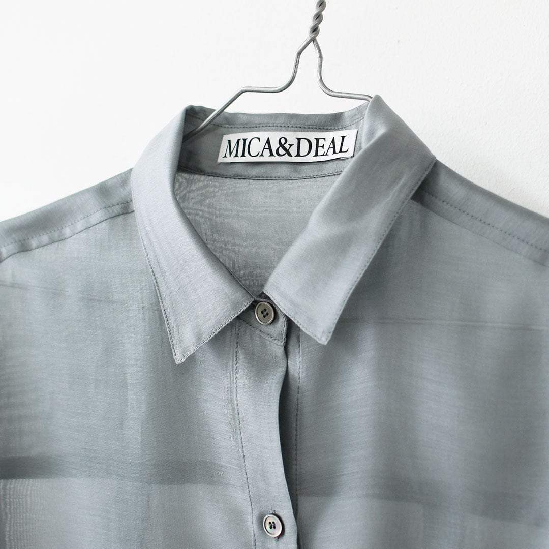 MICA&DEAL [マイカアンドディール] sheer shirt [0126101043] シアー