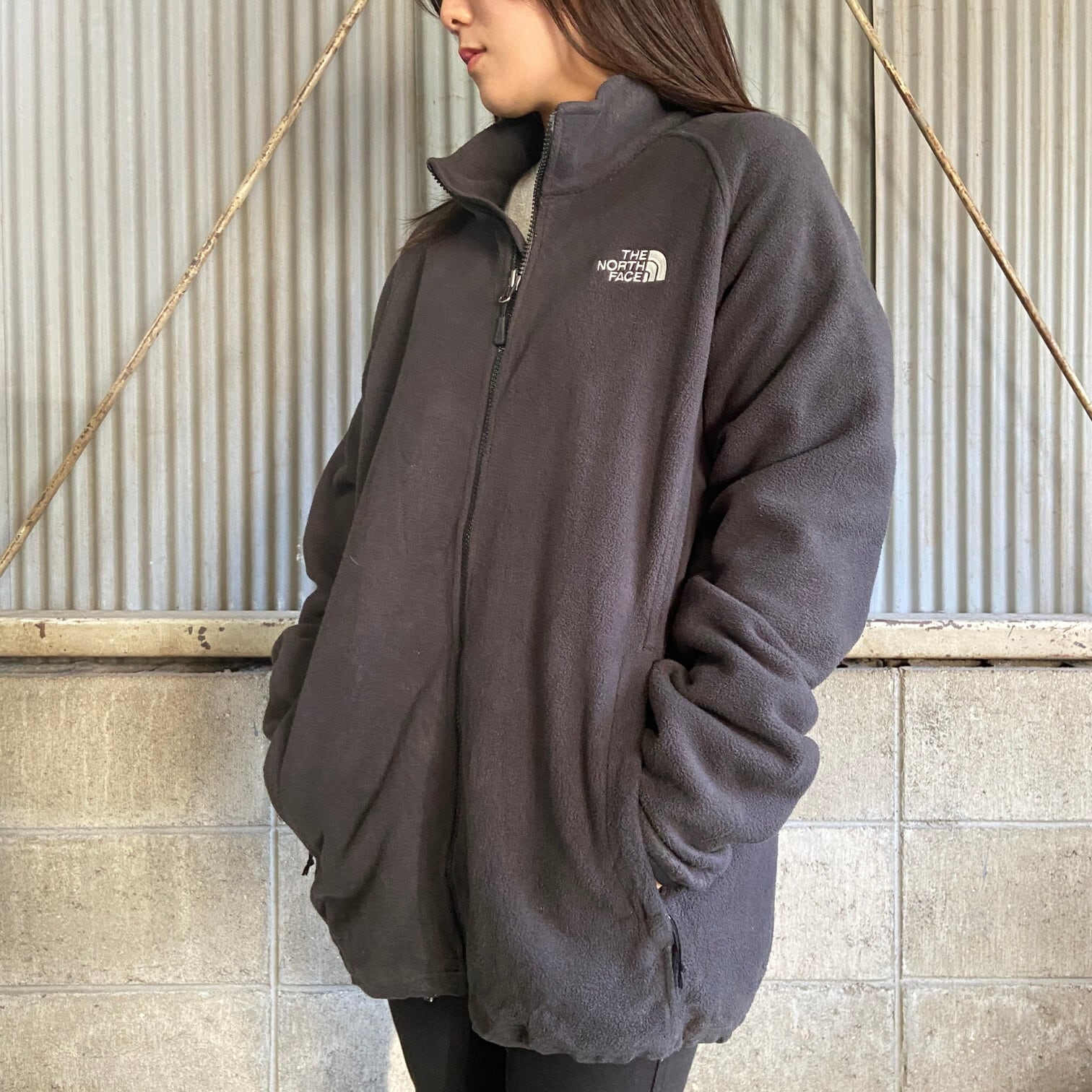 THE NORTH FACE ザ ノースフェイス フリースジャケット メンズL 古着  