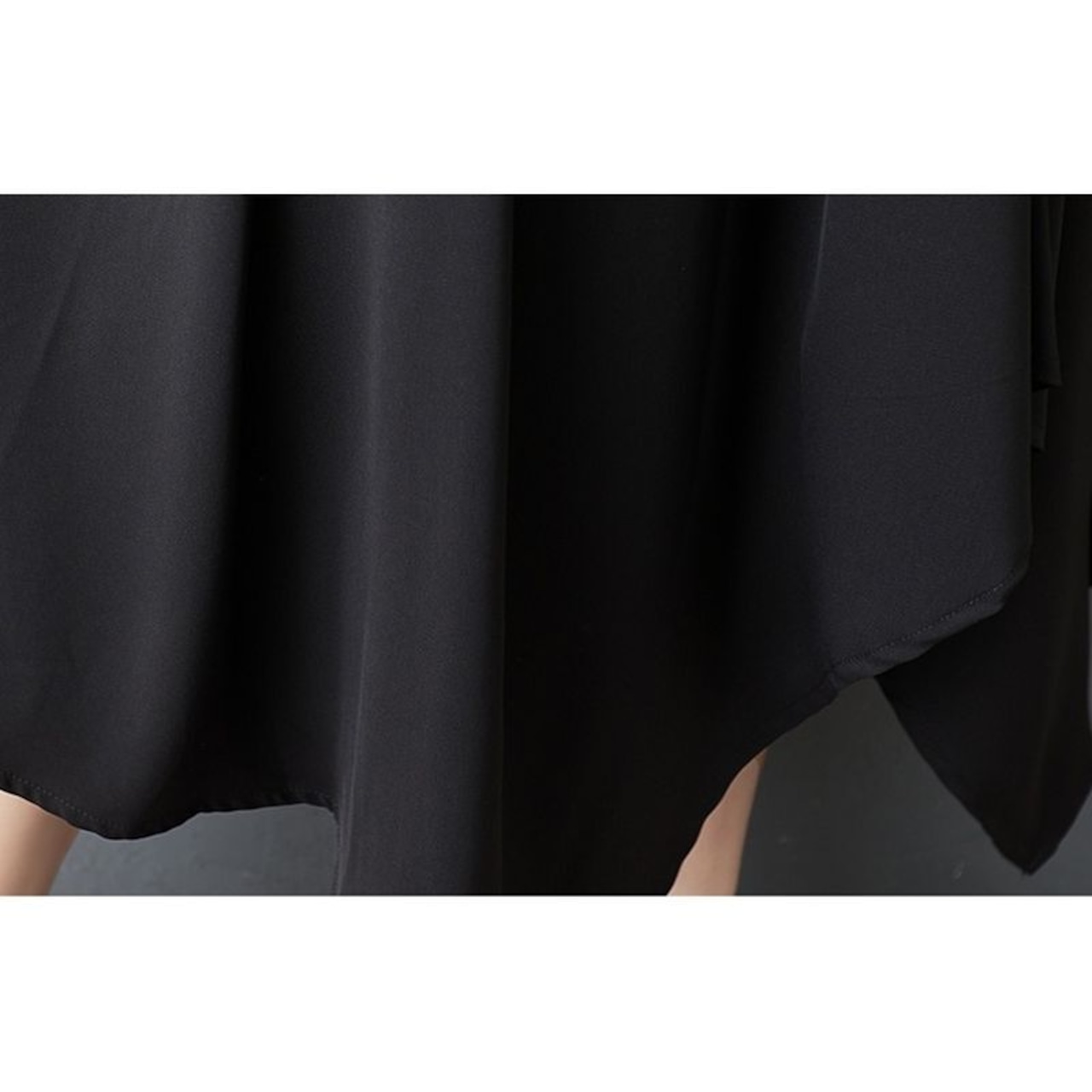 アシンメトリーヘムシャツドレス 30173