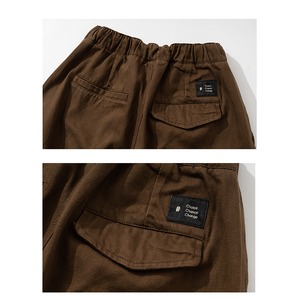 ★CASUAL DRAWSTRING POCKET FIVE-POINT PANTS　　　A0590