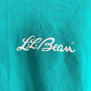 【412】Tシャツ ロゴ エルエルビーン 筆記体 L.L. BEAN 80s