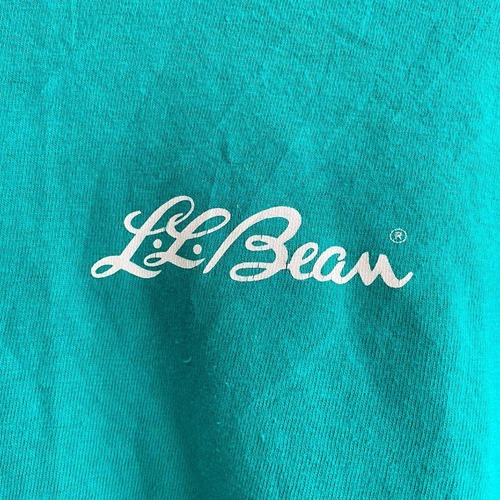 【412】Tシャツ ロゴ エルエルビーン 筆記体 L.L. BEAN 80s