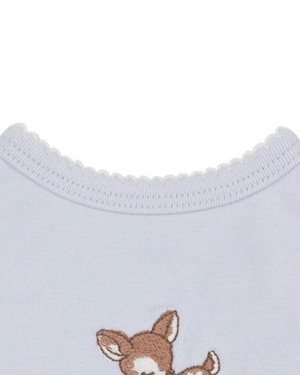 【予約】[ thesallyslaw ] Chloe Puff Romper｜Baby Blue