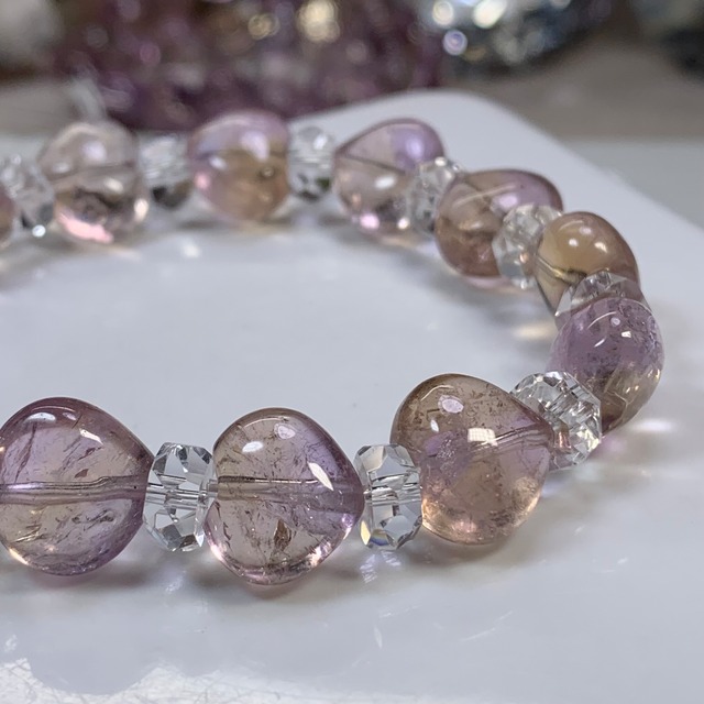 透明度高☆アメトリン デザインブレスレット