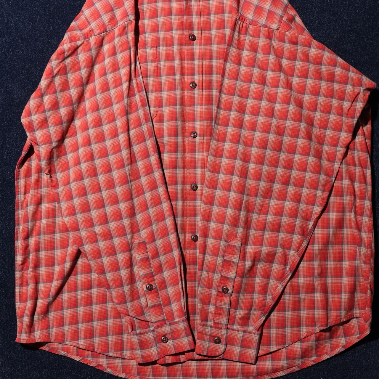 美品 XL 06年 ポルトガル製 オンブレ Patagonia L/S Flannel Shirt パタゴニア 長袖 チェック ネルシャツ