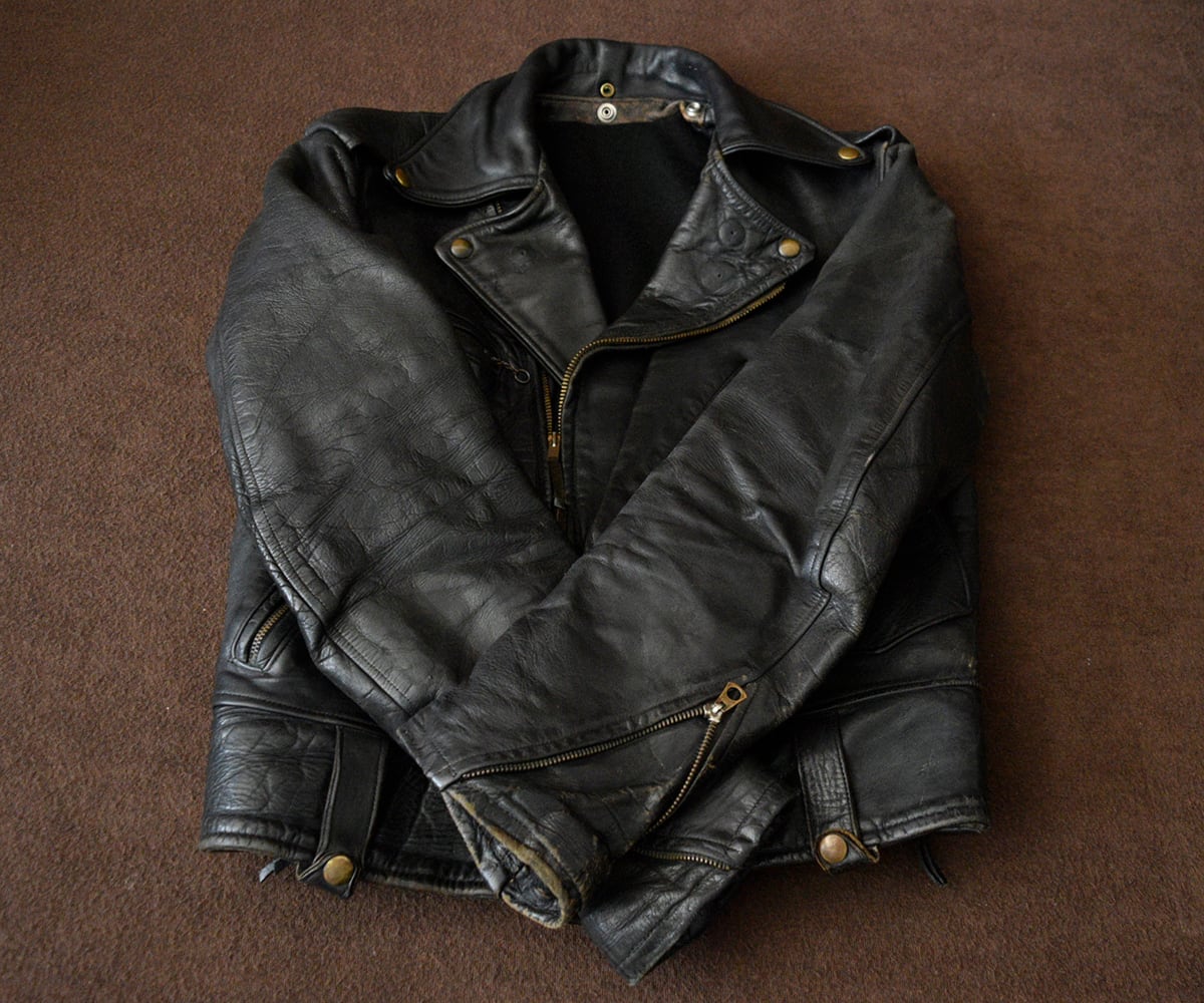 40s〜50s ヴィンテージ レザージャケット ブラック 40s CALIFORNIA SPORTSWEAR CO. RIDERS 38 | SECOND TIME GLORY