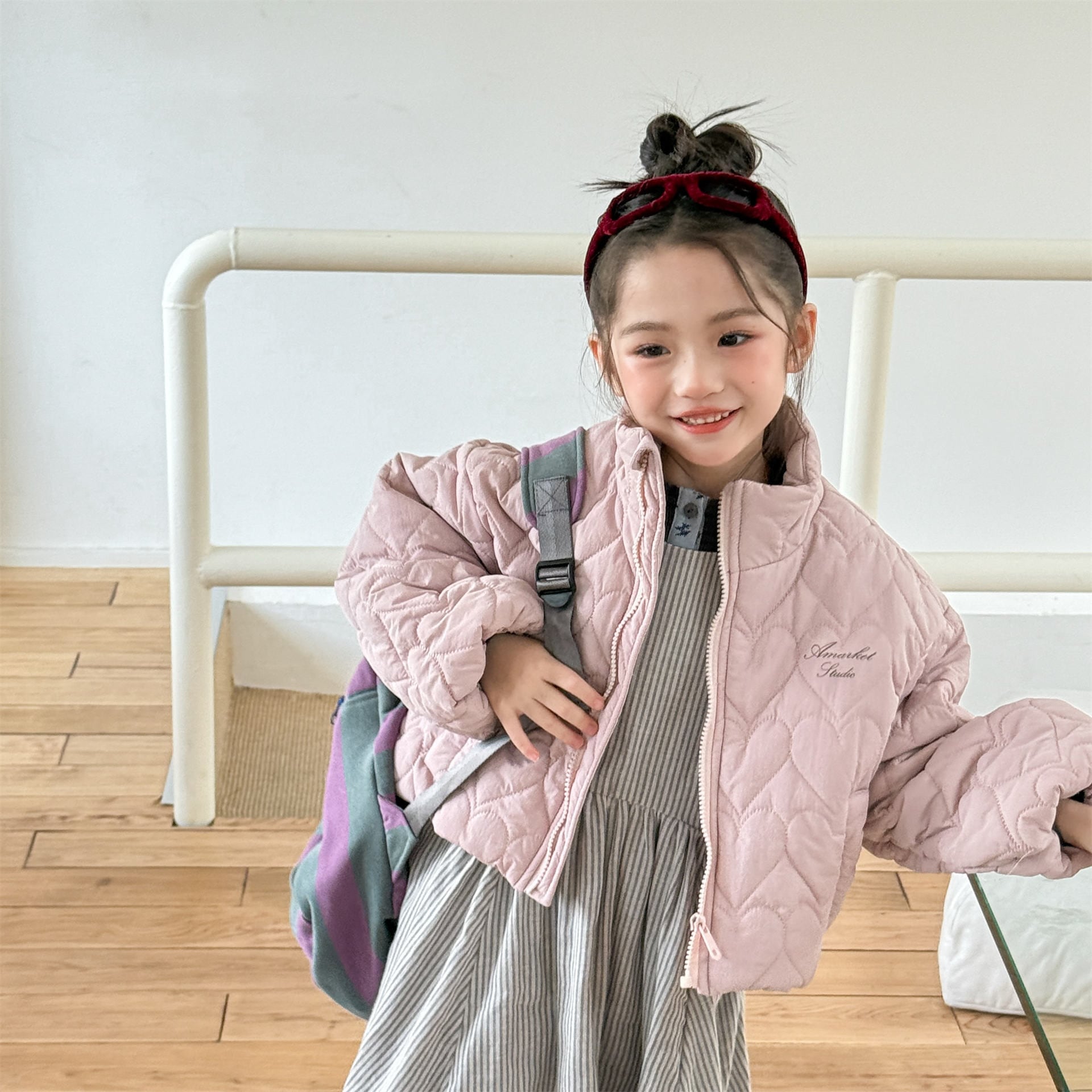 ハートキルティングショート丈アウター